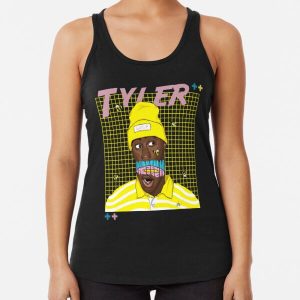 face Tyler, The Creator golf  art gift  Racerback Tank Top RB0309 product Offical Tyler The Creator Merch