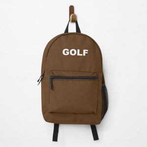 Golf Logo Brown Backpack RB0309 product Offical Tyler The Creator Merch