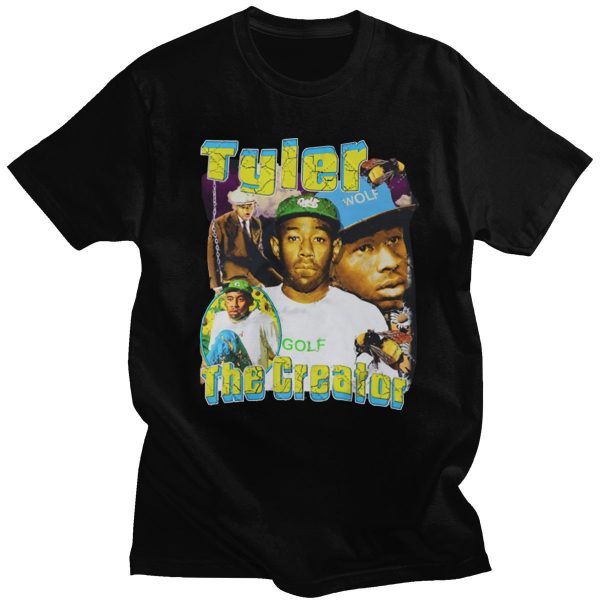 2021 Hot Sale Brand Tshirt Tyler The Creator Printed O neck Couple Tops Oversize Style T - Tyler The Creator Store