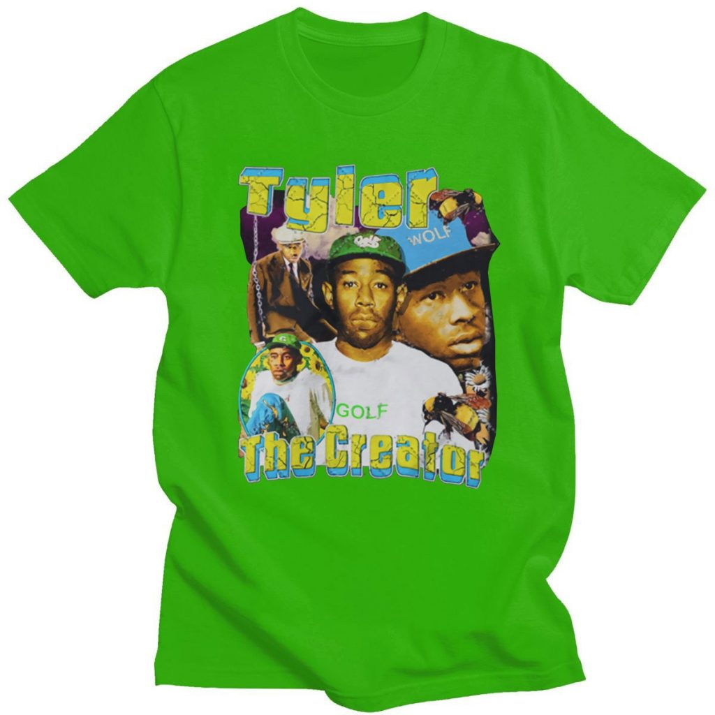 2021 Hot Sale Brand Tshirt Tyler The Creator Printed O-neck Couple Tops Oversize Style T-Shirts Comfortable Unsiex Daily Tshirts