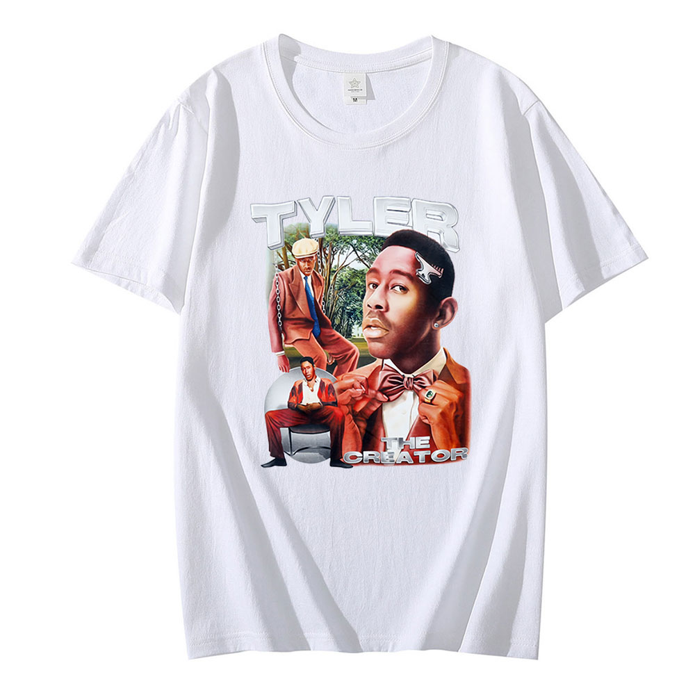 2021 Hot Sale Tee Tyler The Creator Printed Fashion Funny Style T-shirts Classic Summer T -Shirts Oversized Unisex Couple Tshirt