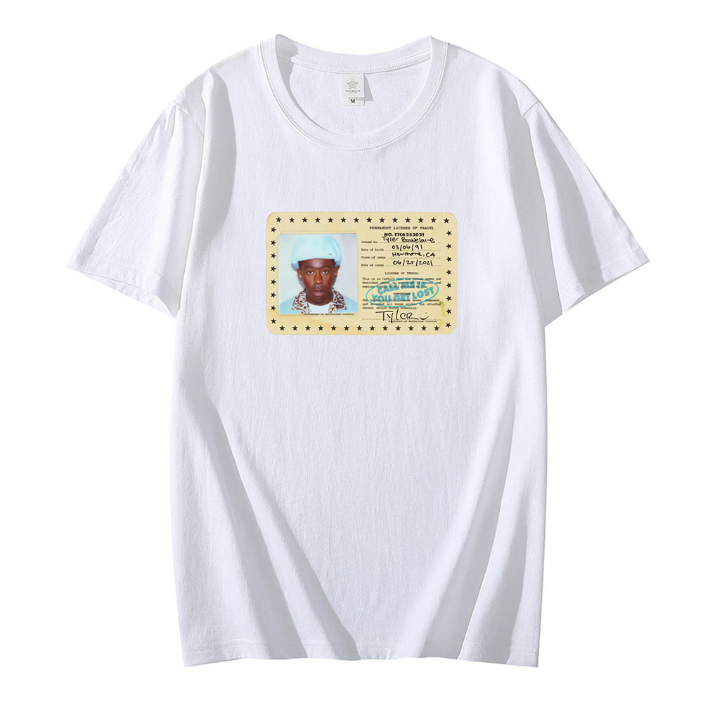 90s Vintage Tyler The Creator Rap Singer Funny T Shirt Men Women Unisex Black T Retro Graphic T Shirts Cotton T-shirt Man Tees