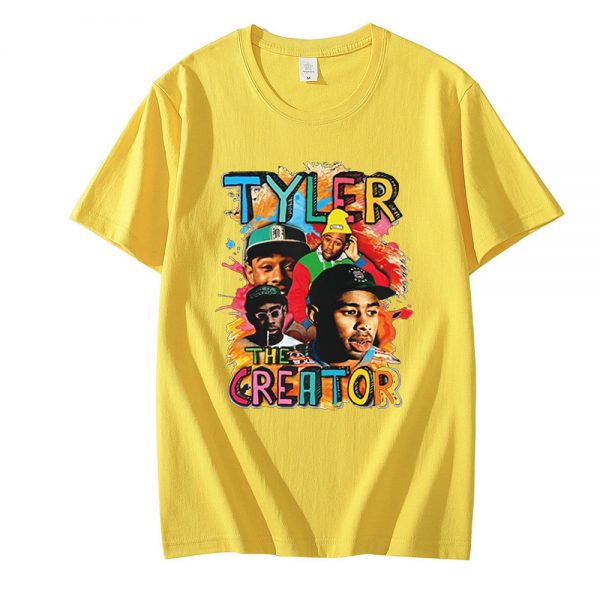 Tyler The Creator Rapper Funny Cartoon T Shirt Men Summer Casual Anime T shirt Graphic Vintage 2 - Tyler The Creator Store
