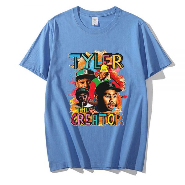 Tyler The Creator Rapper Funny Cartoon T Shirt Men Summer Casual Anime T shirt Graphic Vintage 4 - Tyler The Creator Store