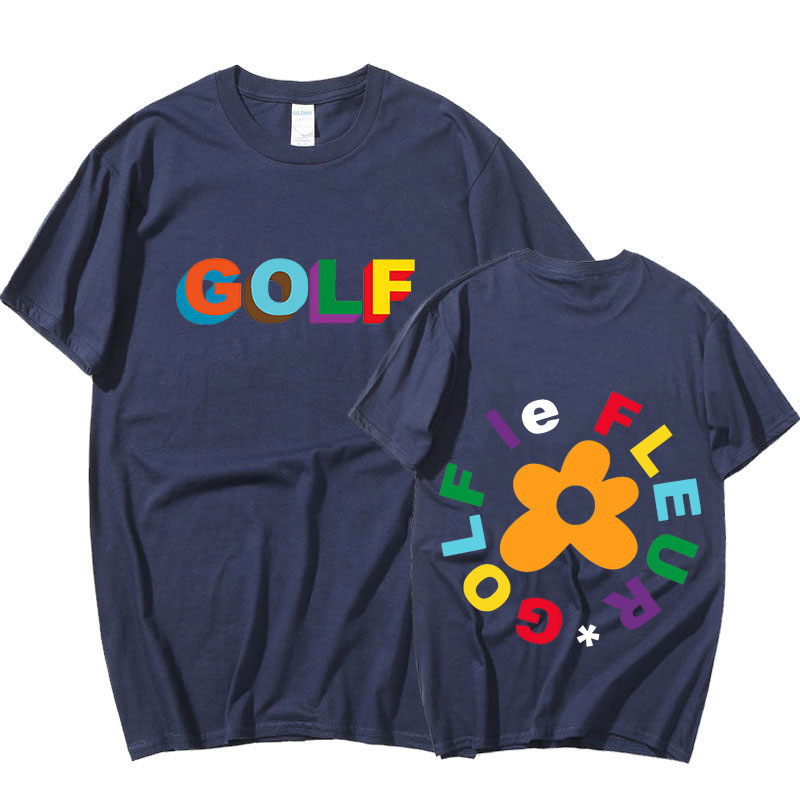 Double Sided Print Golf Wang Le Fleur Flower Vote Igor Tyler The Creator Skate T-shirt Cotton Men Casual Tshirt Swag T-shirt Men