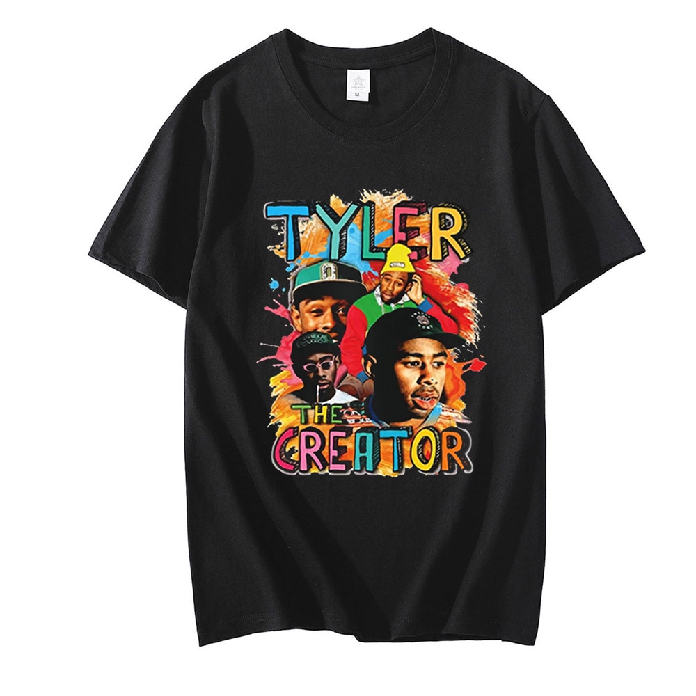 Tyler The Creator Rapper Funny Cartoon T Shirt Men Summer Casual Anime T-shirt Graphic Vintage Tshirt Hip Hop Top Tees Male